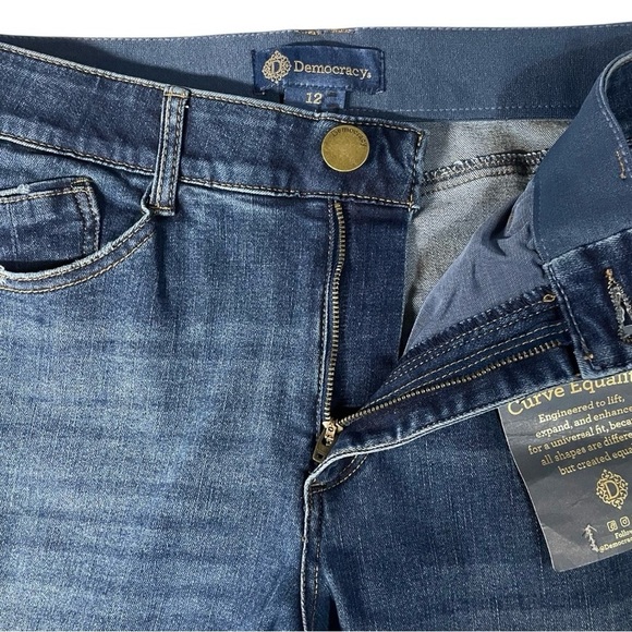 Democracy Ab Solution Itty Bitty Boot Cut Jean Vintage Blue NWT - Picture 7 of 13